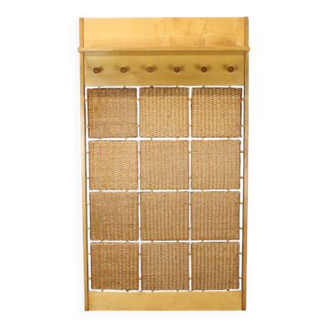 Vintage wall coat rack by Jan Kalous for ÚLUV, Czechoslovakia, 1960s.