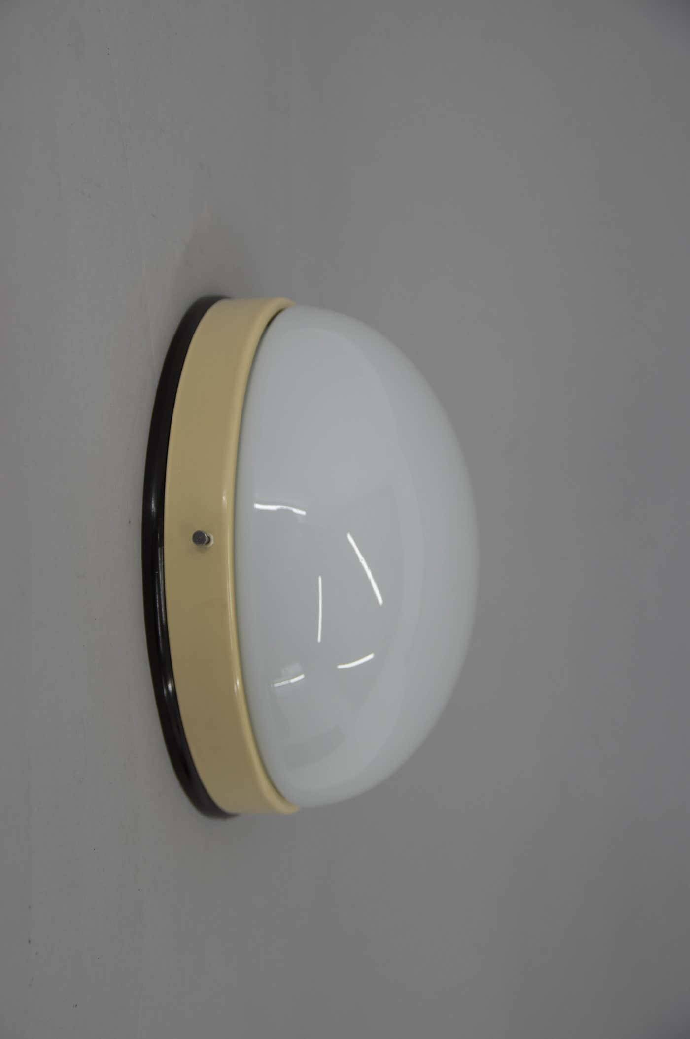 Bauhaus flush mounts or wall lamps, 1940, restored