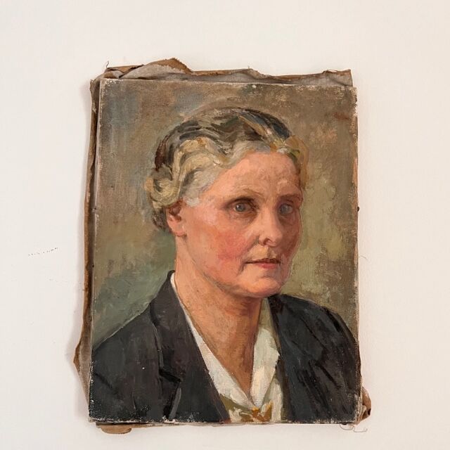 Portrait of a woman in profile