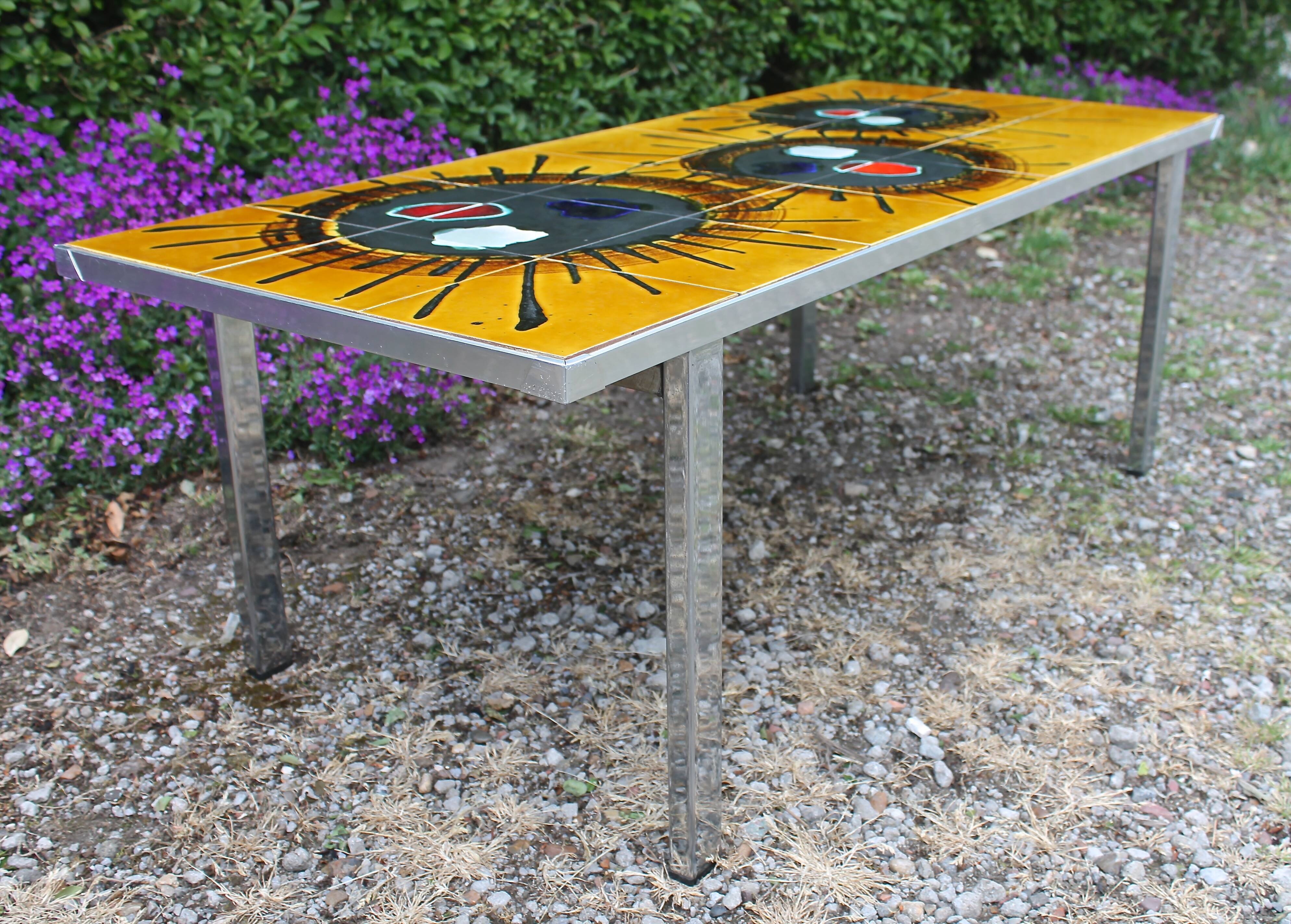Juliette Belarti old large vintage coffee table 70 's