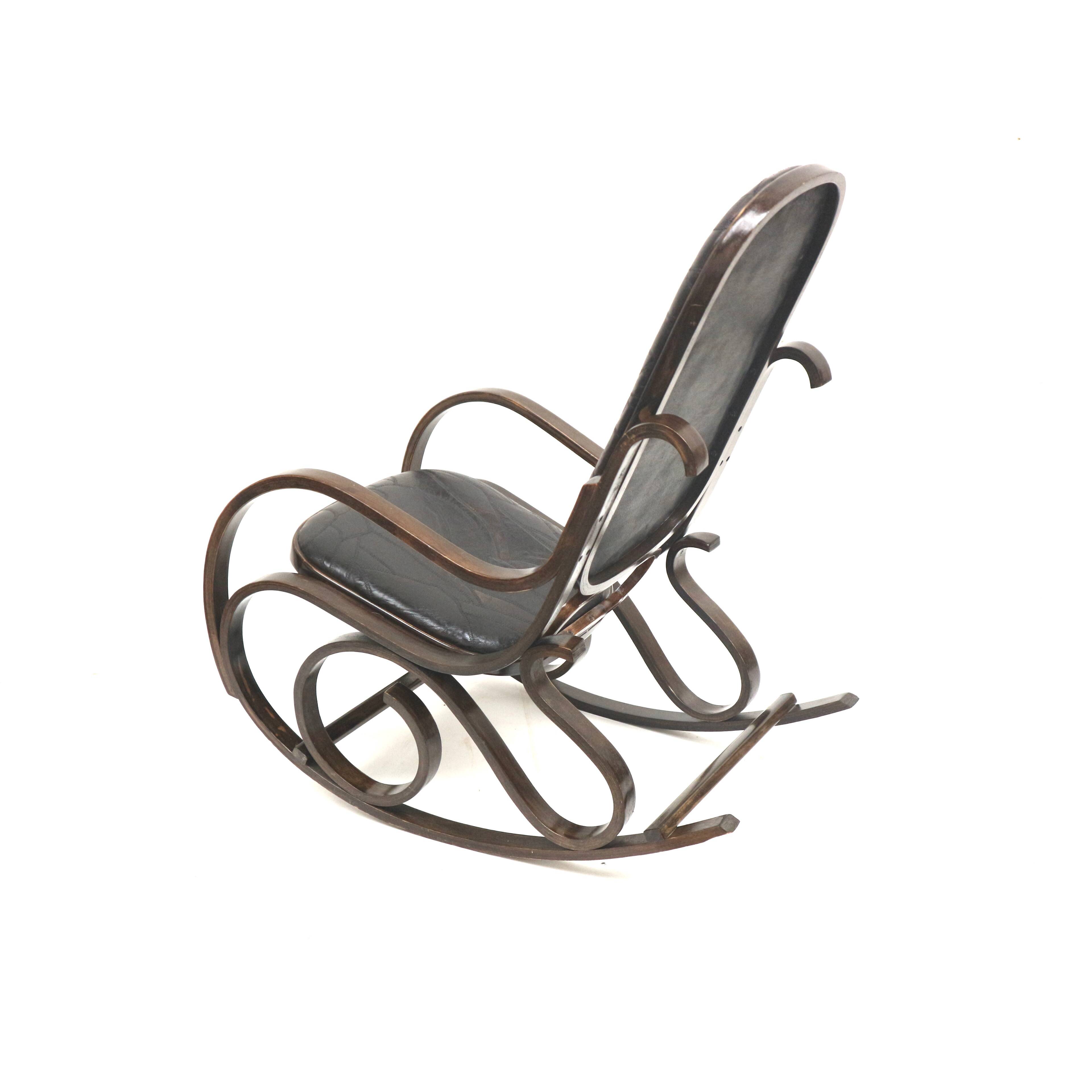 Rocking chair by Luigi Crassevig for Crassevig, Italy, 1970s