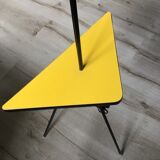 Lampadaire vintage années 70 formica jaune