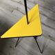 Vintage 70s formica yellow floor lamp