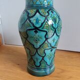 Handcrafted Safi turquoise vase signed