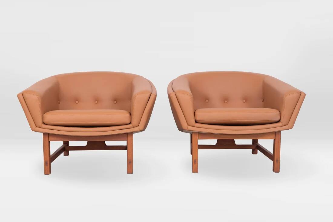 Pair of Corona lounge chairs by Lennart Bender, 1970