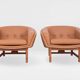 Pair of Corona lounge chairs by Lennart Bender, 1970