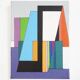 Guy Vandenbranden, Abstract Geometric Oil on Canvas