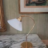 Lampe vintage opaline