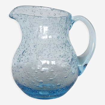 Bulled glass pitcher