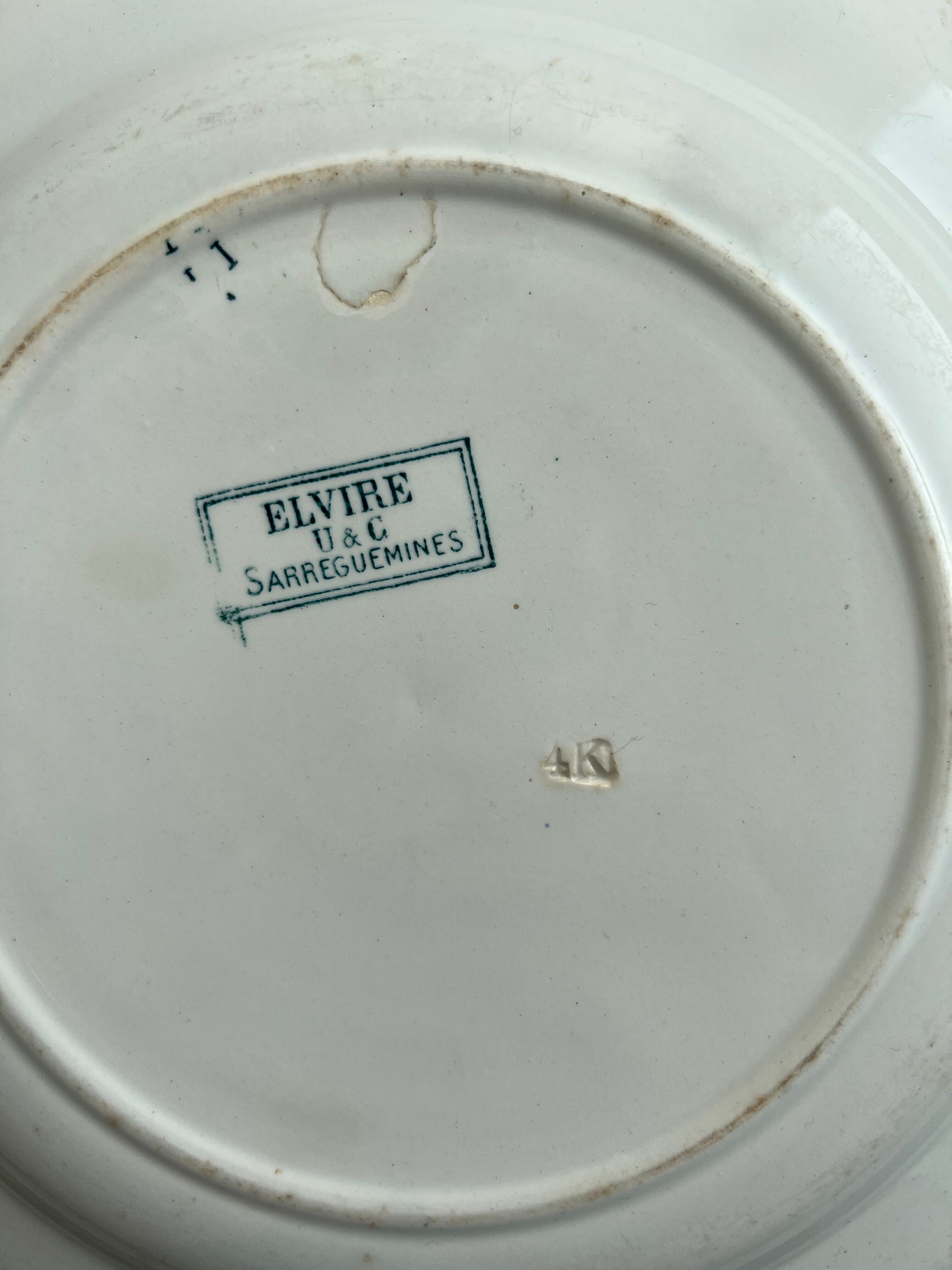 Presentation dish Sarreguemines Elvire