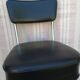 Chrome and skai industrial chair