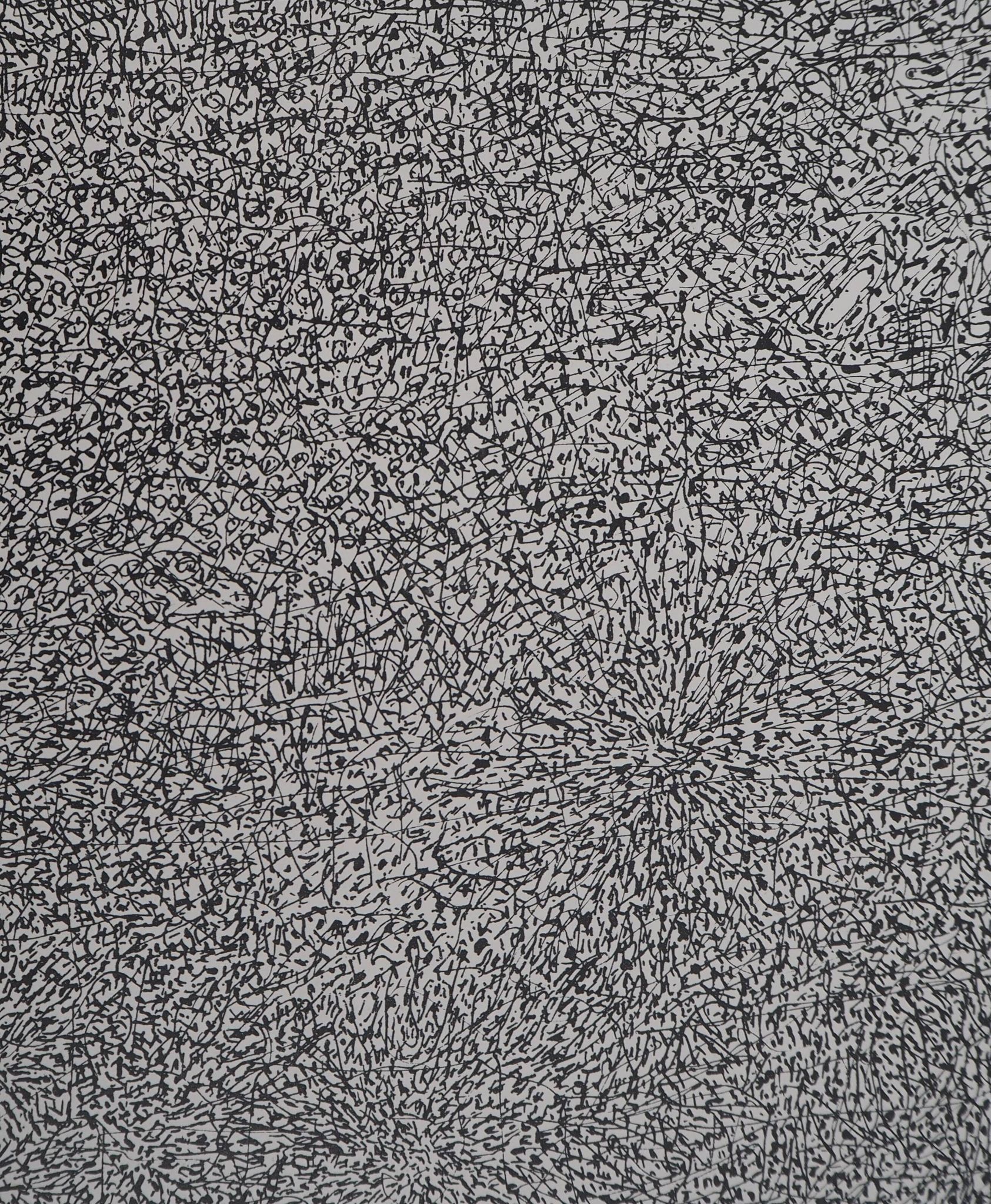 jean dubuffet : prairie de barbe - lithographie originale