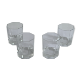 4 vintage octime glasses