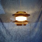 Chocolate coloured pendant by Carl Thore for Granhaga Metallindustri. 1970's