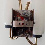 Vintage double tulip wall light from the 50s