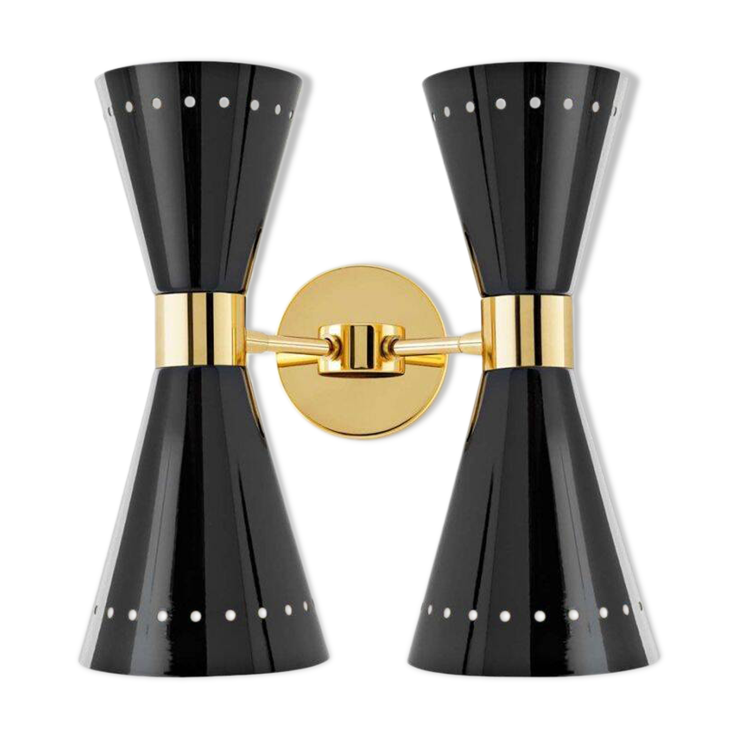 Applique murale noire Megafono 2x2