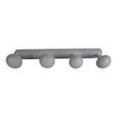 wooden coat rack, pebble grey, equipped with 4 hooks