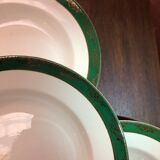 Assiettes creuses anciennes Digoin Sarreguemines
