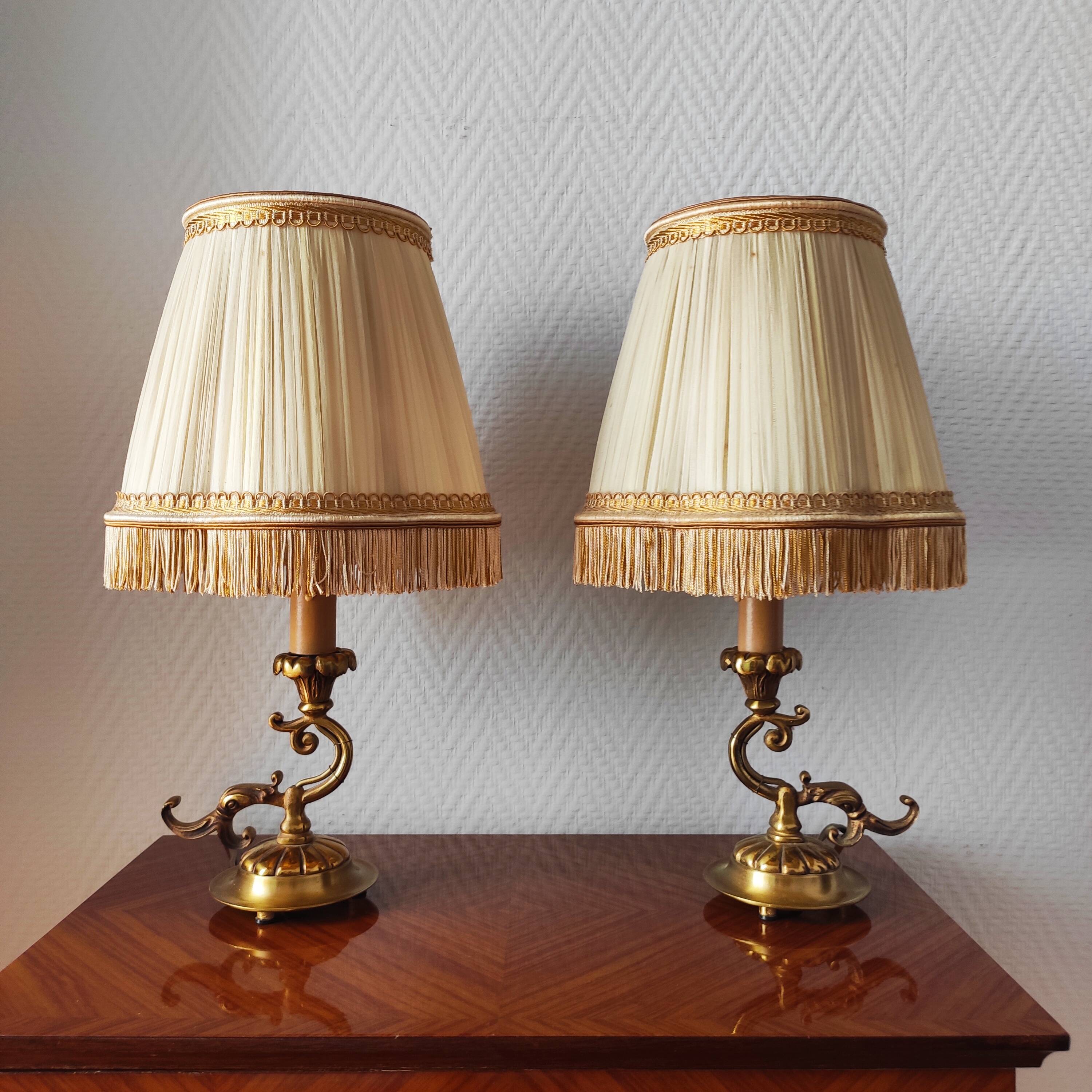 Pair of vintage table lamps