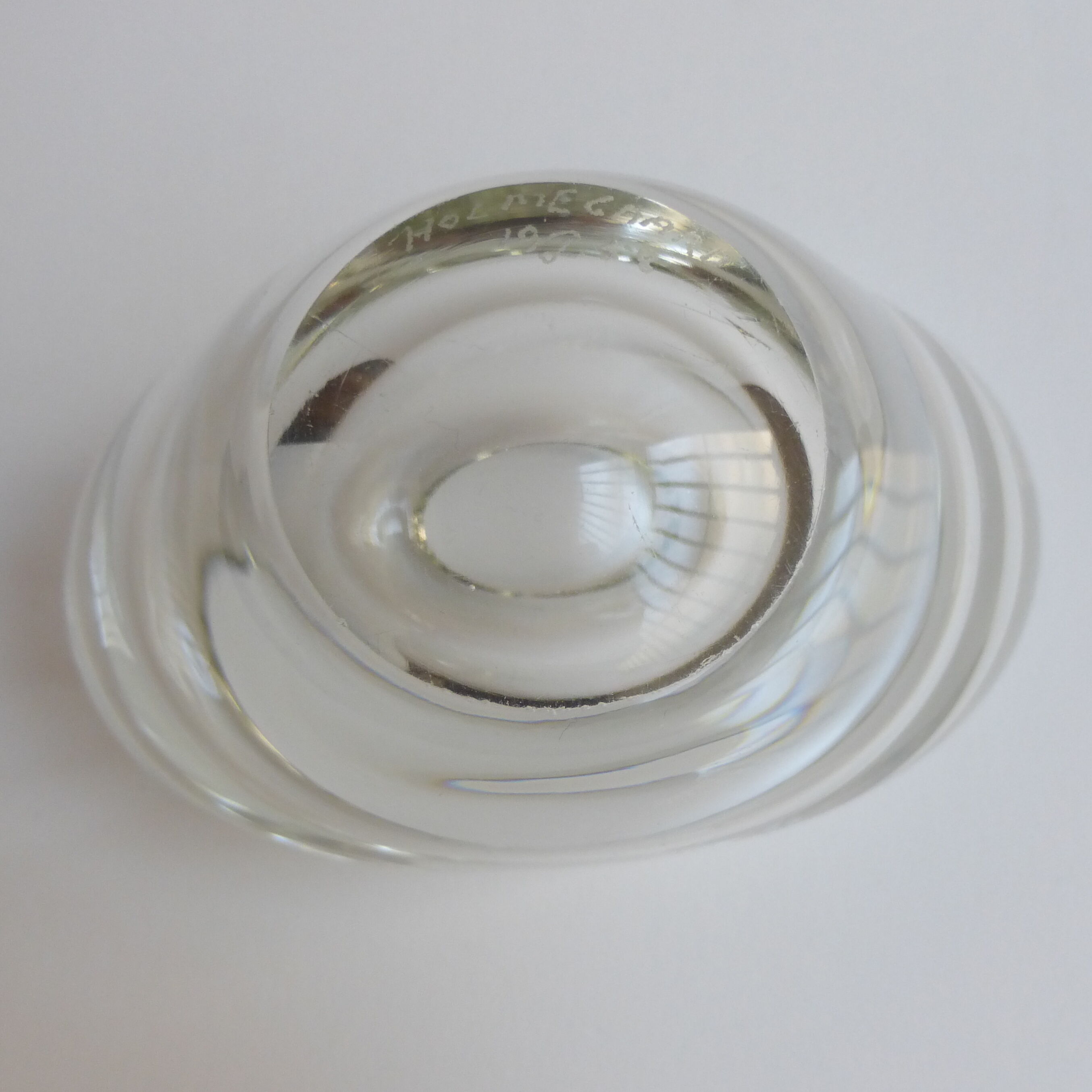 Vase Menuet blown glass Holmegaard 1950