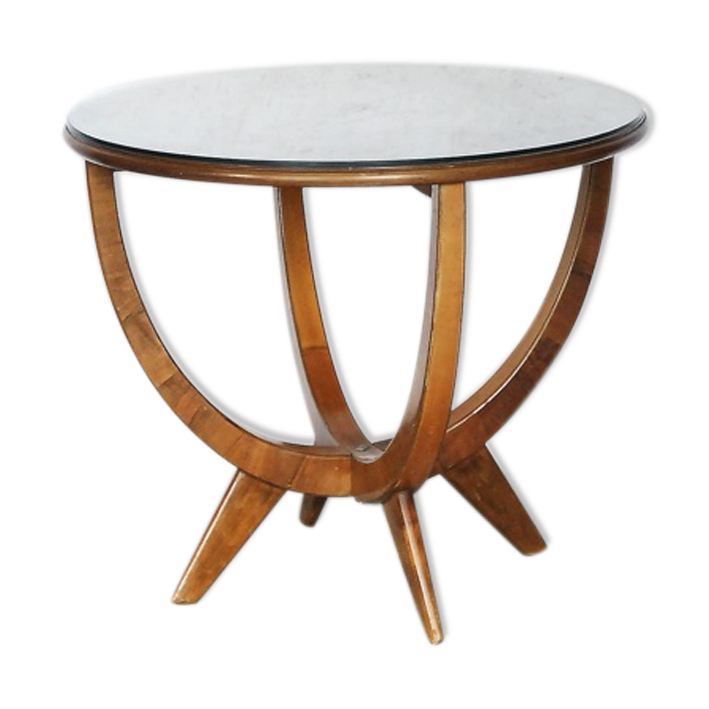 Table Walnut Bydgoskie Fabryki Mebli Poland 1950 s