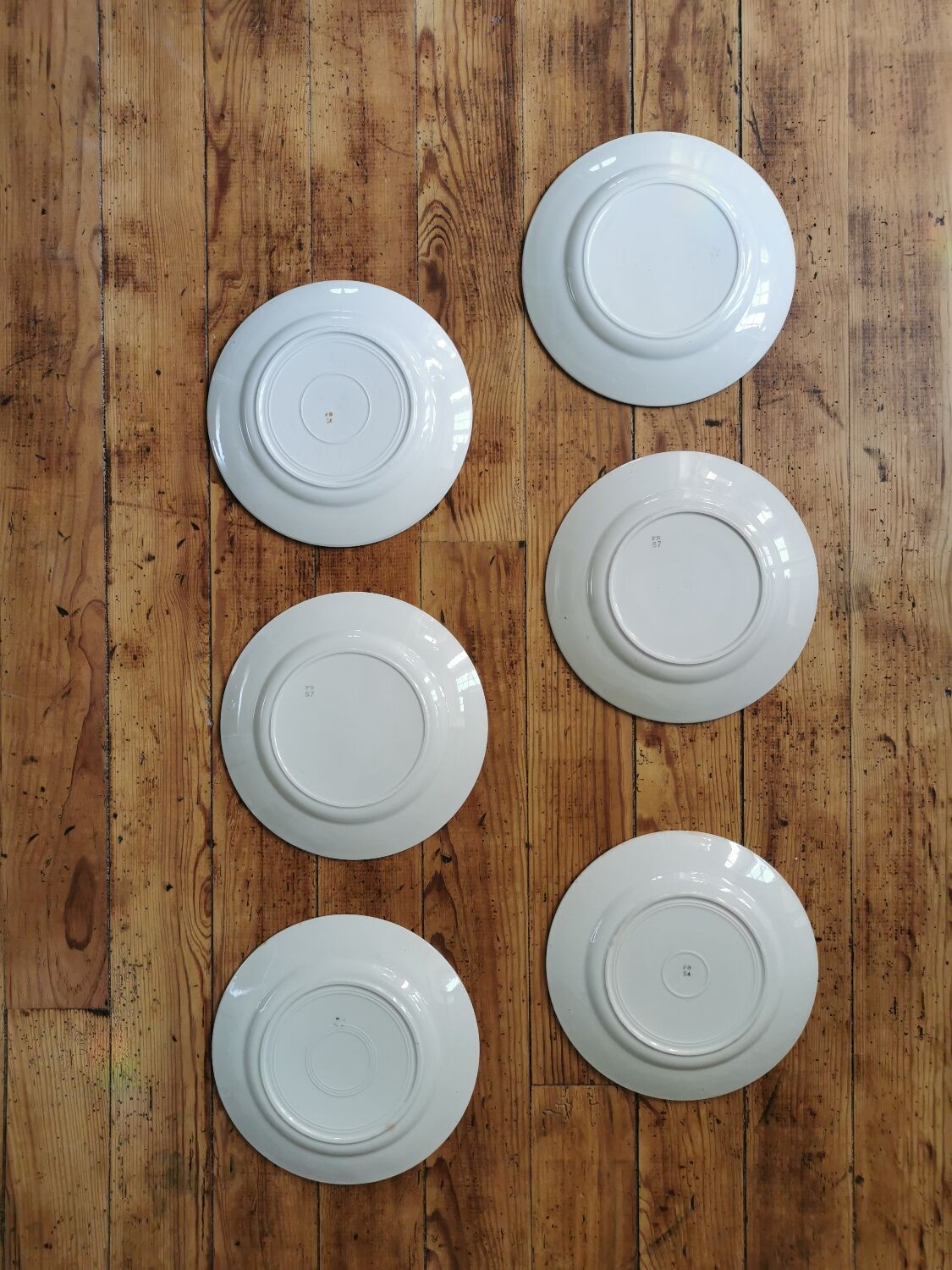 Blue Badonviller retro plates