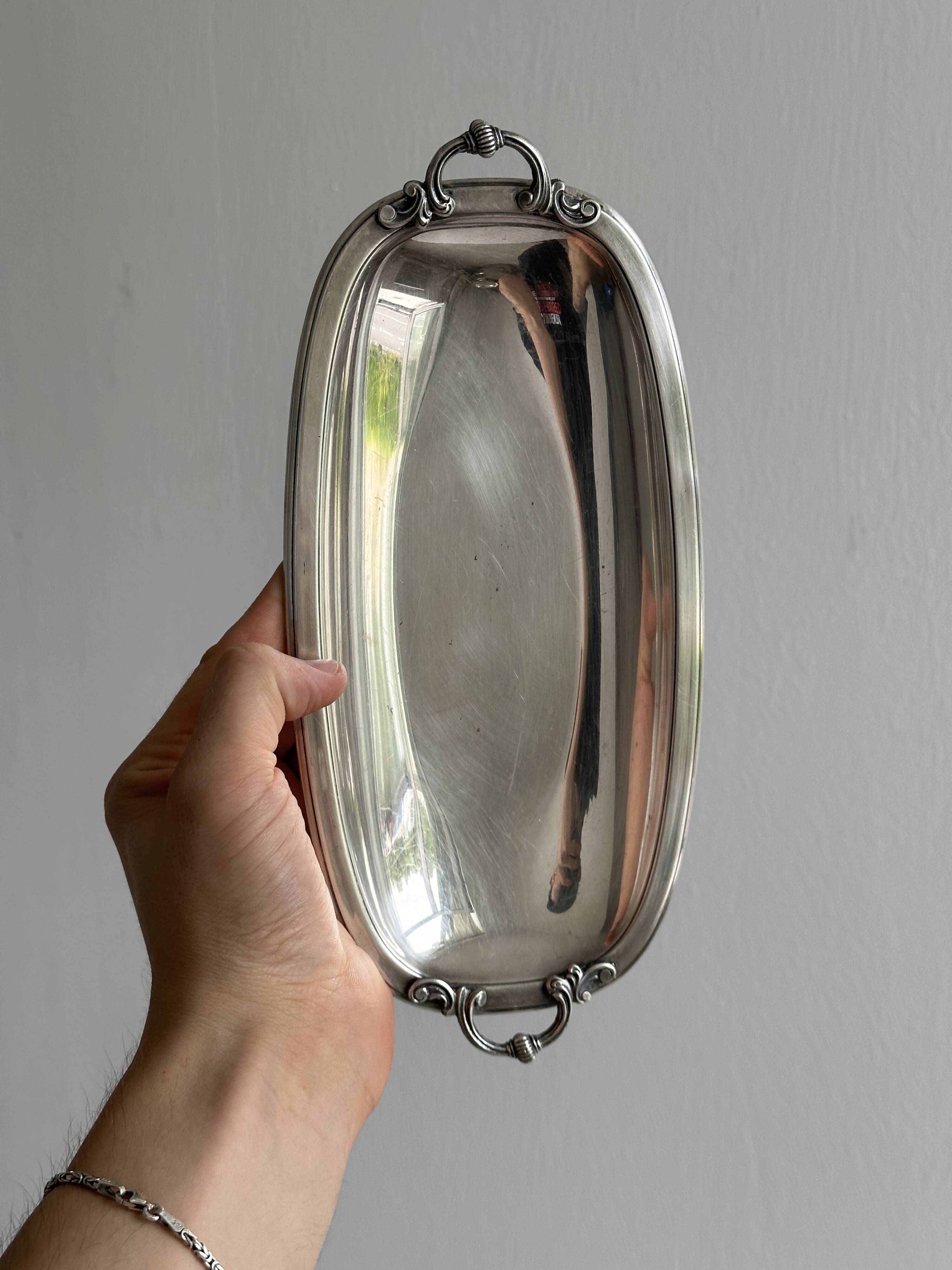 Small tray - antique metal dish