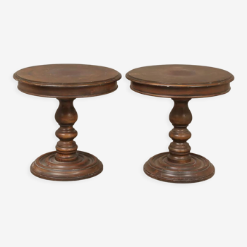 Lot de 2 tables d'appoint , 1900s