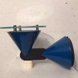 Applique postmoderne verre lumière, 1990