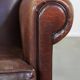 Design armchair made of sheep leather with a clean finish