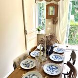 Set of eight German porcelain plates from the 1950s