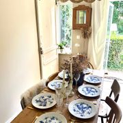 Set of eight German porcelain plates from the 1950s