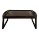 Vintage Brown Smoke Folding Tray Table