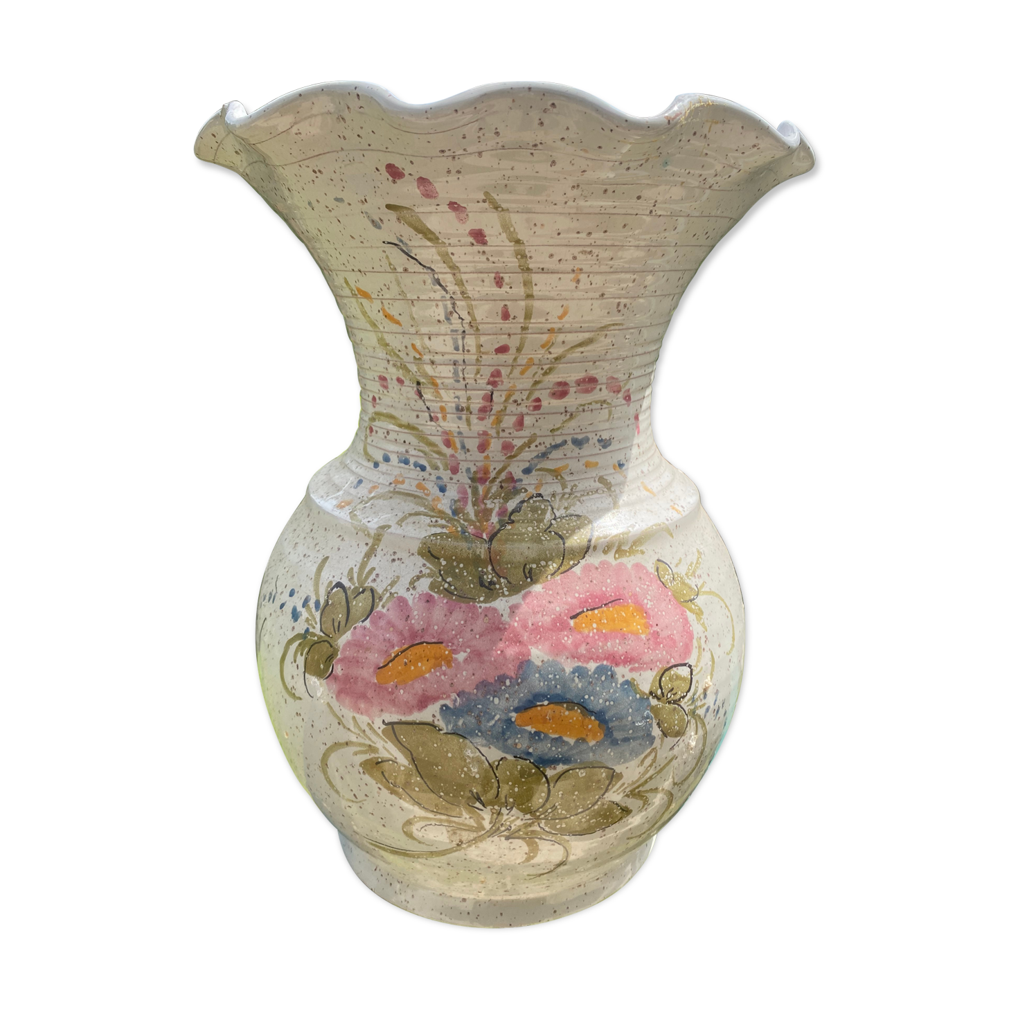 Potiche/ vase artisanale vintage