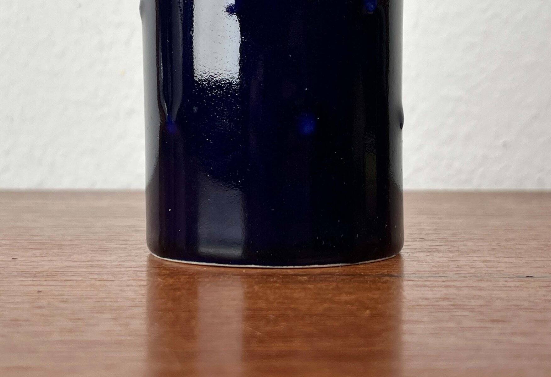 Cobalt blue ceramic vase from the Bangkok series by Melitta, mid-century, 1960s.