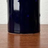 Cobalt blue ceramic vase from the Bangkok series by Melitta, mid-century, 1960s.