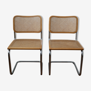 Pair of chairs by Marcel Breuer, model B32