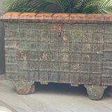 Chest with Indian wooden wheels