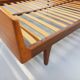 Carlström & Co vintage Scandinavian teak double bed from the 1960s