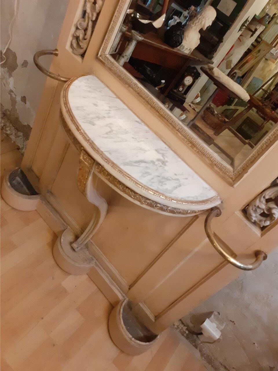 Cloakroom Coat rack, umbrella door of entrance hall, late XIX th style Louis XVI.