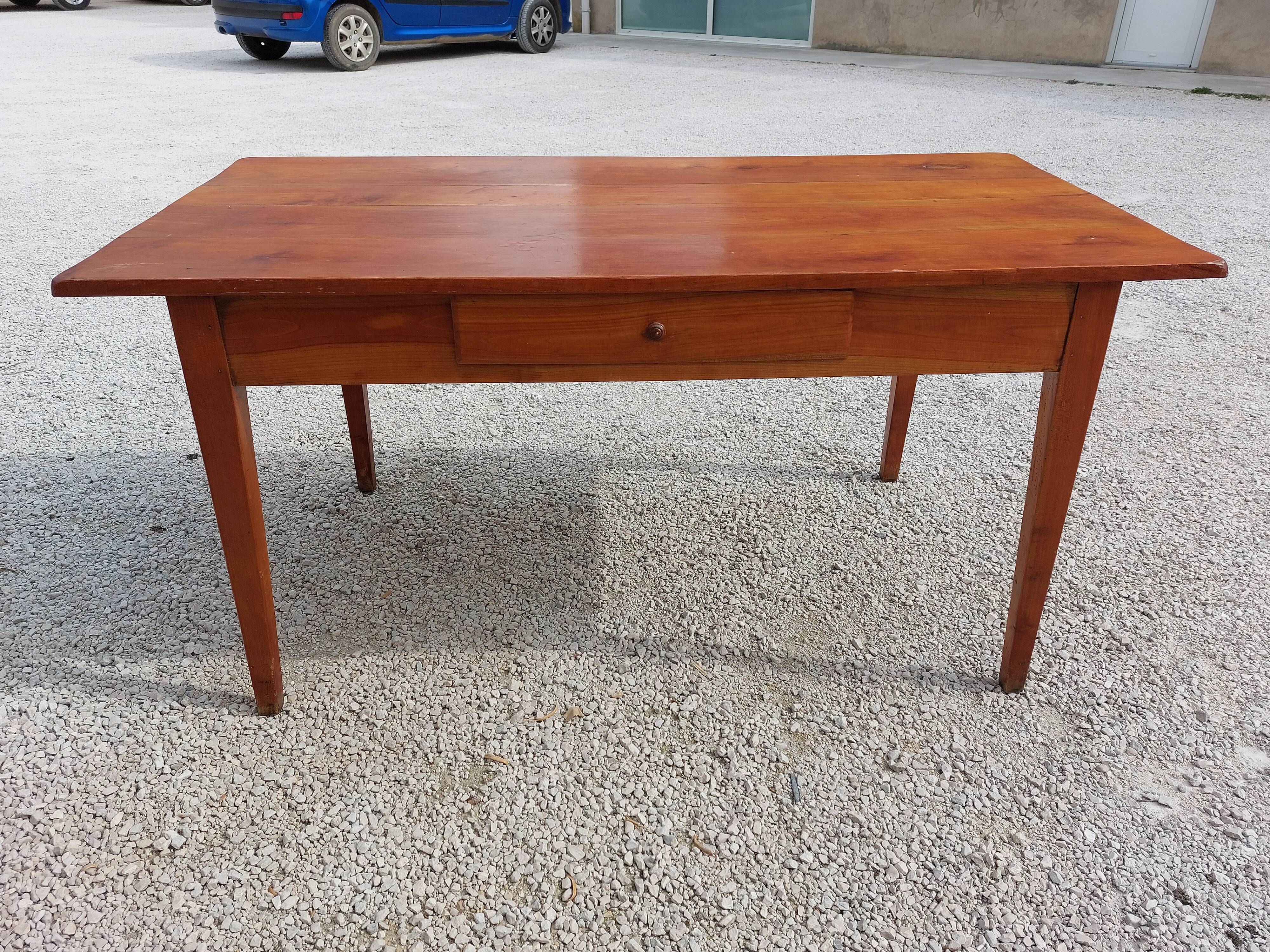 Cherry farm table 19th -1m50