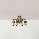 Sputnik brass flush lamp