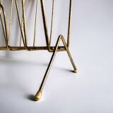 Porte-revue vintage en laiton