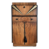 Cabinet à cocktail art déco "waterfall" nathan des années 50 vintage