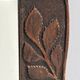Arts & Crafts hand-carved wall mirror with floral roses, early 20th century