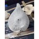 Set of 5 antique opaline glass tulips