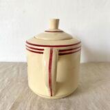 Old teapot in Gien earthenware