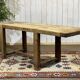 Console - raw oak carpenter's table from the 1930s