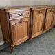Grand buffet enfilade in Louis XV style in cherry wood – 240 cm