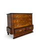 Commode italienne Art déco en ronce de noyer, années 1920